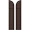 Ekena Millwork Americraft 3-Board (2 Batten) Wood Joined Board-n-Batten Shutters w/ Arch Top, ARW101BQ311X52TBH, PR ARW101BQ311X52TBH - alternate 1